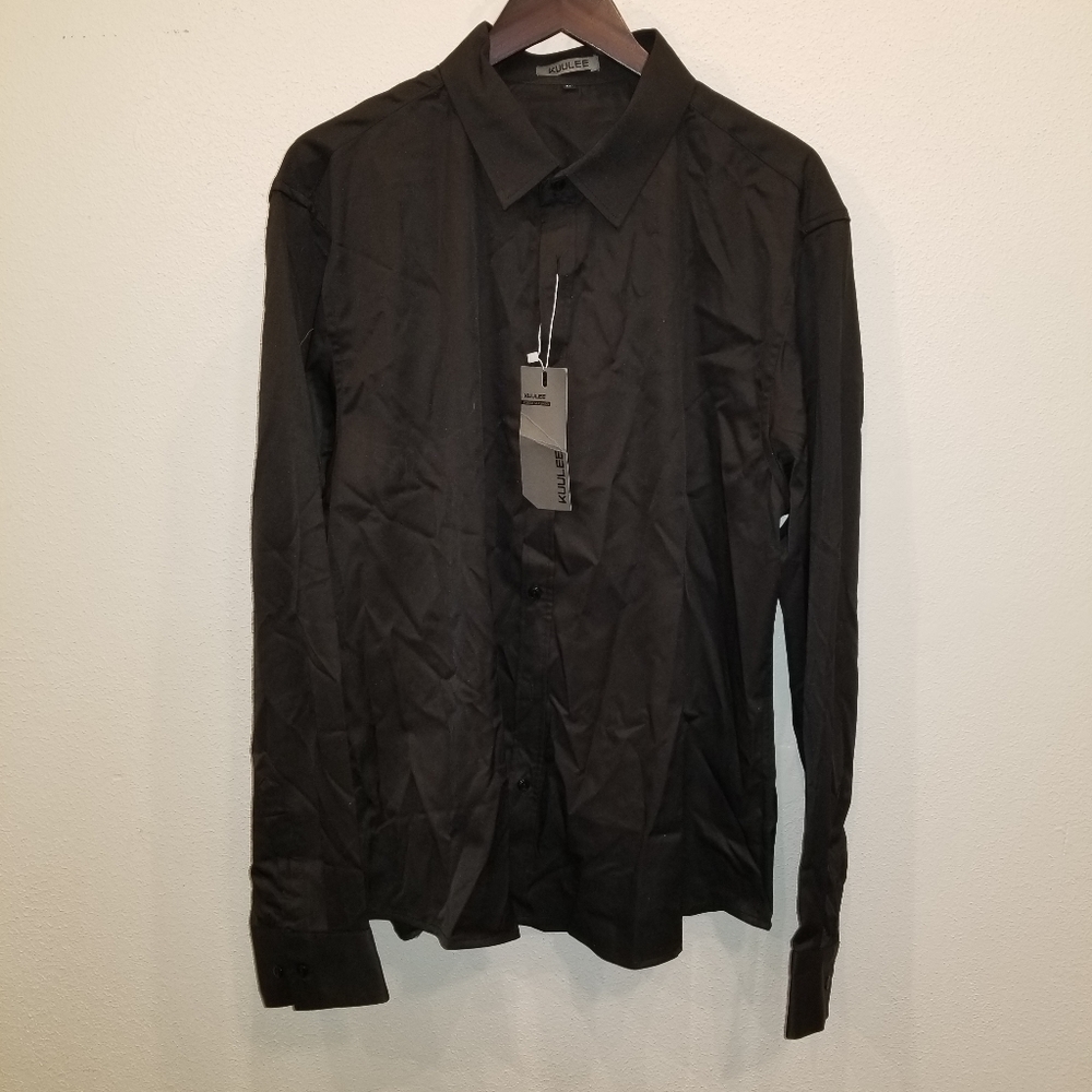 Kuulee Womans black blouse sz XL